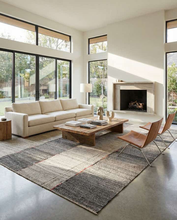 9' x 12' Hand Woven Kilim Modern Wool Rug