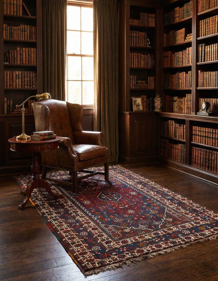 Detail image of 5' 2 x 6' 11 Ghashghai Wool Rug