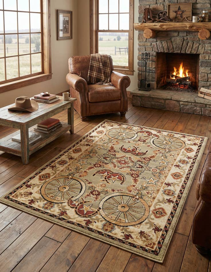 Detail image of 4' x 6' Pioneer Rug