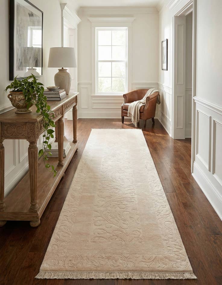 Detail image of  3' 3 x 12' 9  Hand Knotted Darya Runner Rug