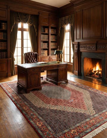 8' 3 x 11' Senneh Wool Rug