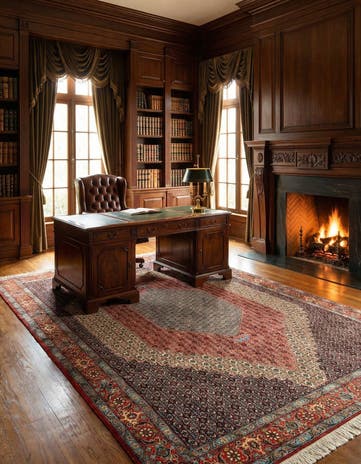 8' 3 x 11' Senneh Wool Rug