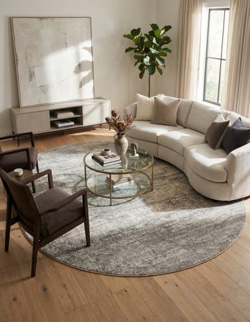 Gray Finsbury Oval Rug
