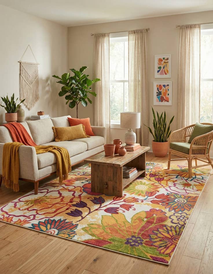 Detail image of 7' 10 x 11' Florence Rug