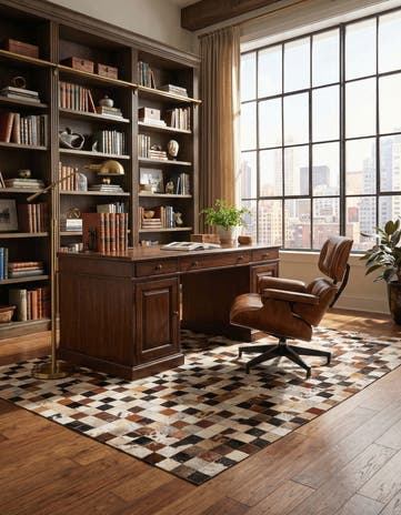 5' x 7' 10 Cowhide Rug