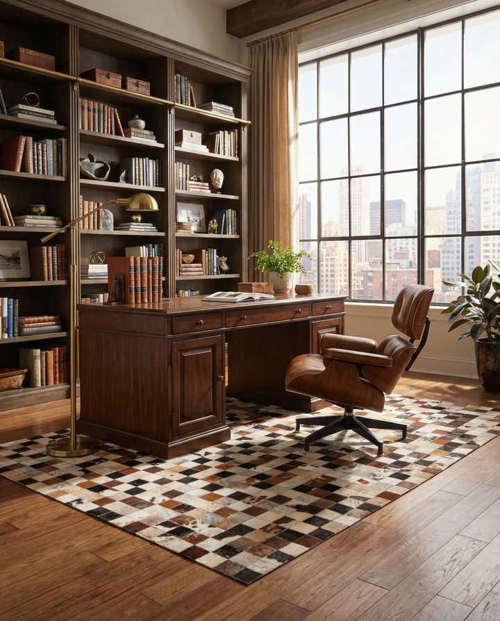 5' x 7' 10 Cowhide Rug