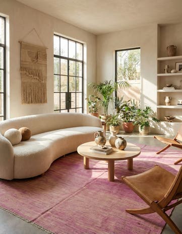 6' 6 x 10' Hand Woven Kilim Modern Wool Rug