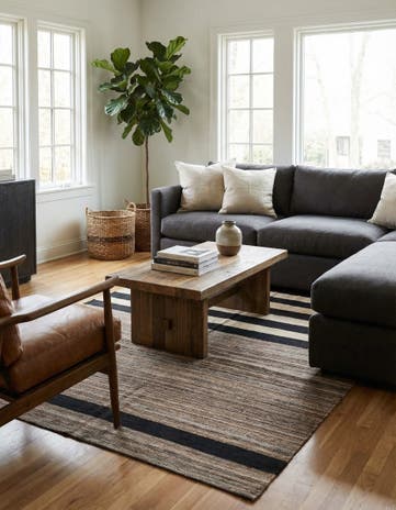 5' 10 x 7' 10 Hand Woven Kilim Modern Wool Rug