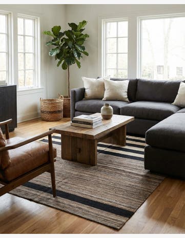 5' 10 x 7' 10 Hand Woven Kilim Modern Wool Rug