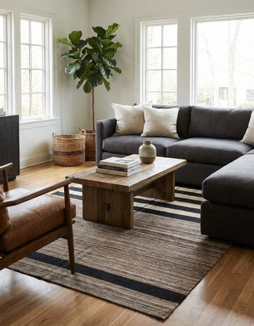 5' 10 x 7' 10 Hand Woven Kilim Modern Wool Rug