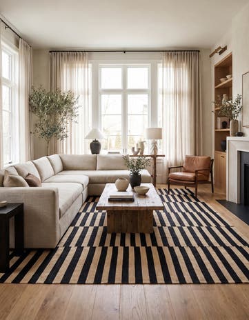 8' 8 x 9' 7 Hand Woven Kilim Modern Wool Rug