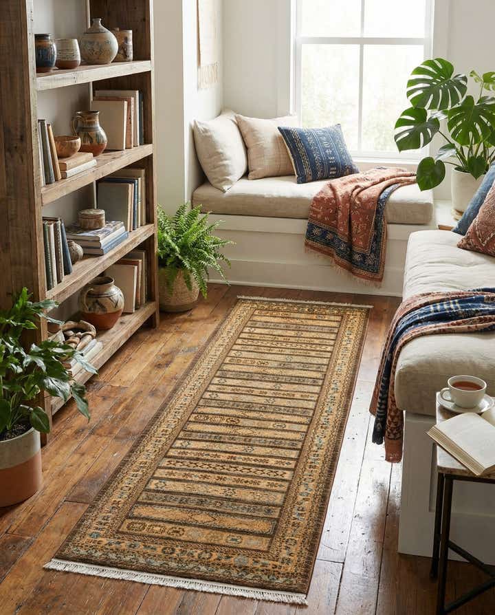 2' 7 x 10' Kashkuli Gabbeh Runner Rug