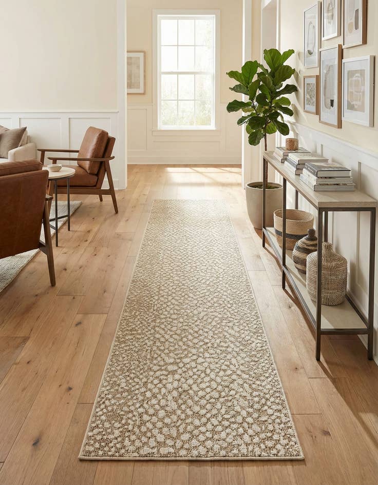 Detail image of 2' 7 x 12'  Washable Safari Indoor / Outdoor Runner Rug