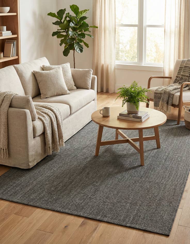 Detail image of 7' x 10'  Washable Solid Indoor / Outdoor Rug