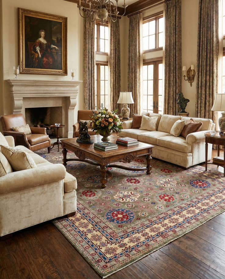 Detail image of 13' x 19' 2 Hand Knotted Kazak Rug