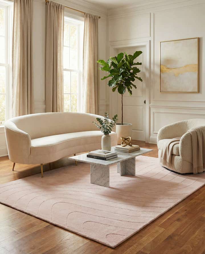 4' 11 x 6' 7 Hand Knotted Darya Wool Rug