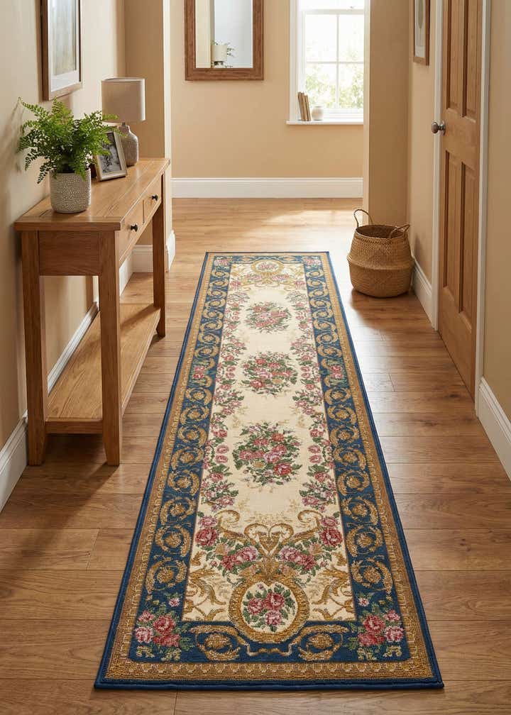 2' x 8' Easy-Clean Traditional Indoor / Outdoor Runner Rug
