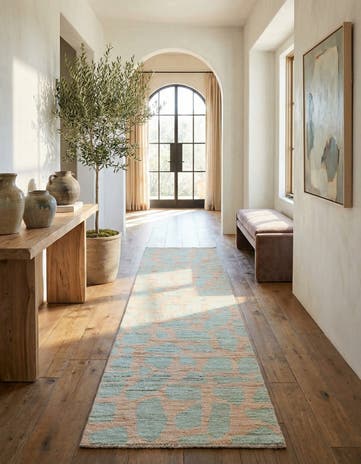 2' 6 x 9' 10 Hand Knotted Moroccan Wool Runner Rug