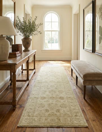 2' 6 x 8' 4 Hand Knotted Over-Dyed Ziegler Runner Rug