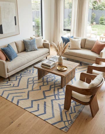 6' x 8' Hand Woven Kilim Modern Wool Rug