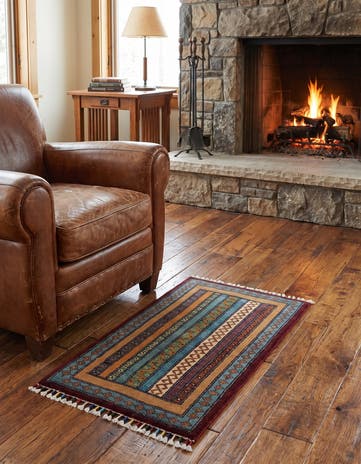 1' 8 x 3' 1 Hand Knotted Ariana Ziegler Rug