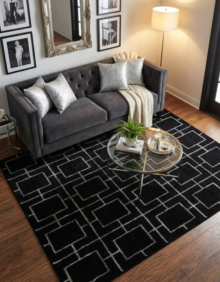 Detail image of  4' x 6'  Marilyn Monroe™ Glam Deco Rug