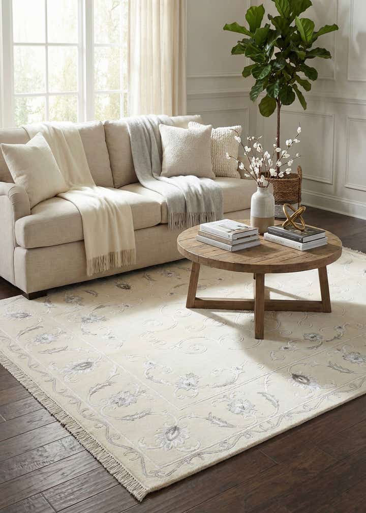 4' 11 x 6' 7 Hand Knotted Darya Wool Rug