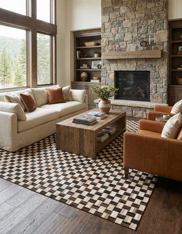 7' 8 x 9' 10 Cowhide - Patchwork Rug