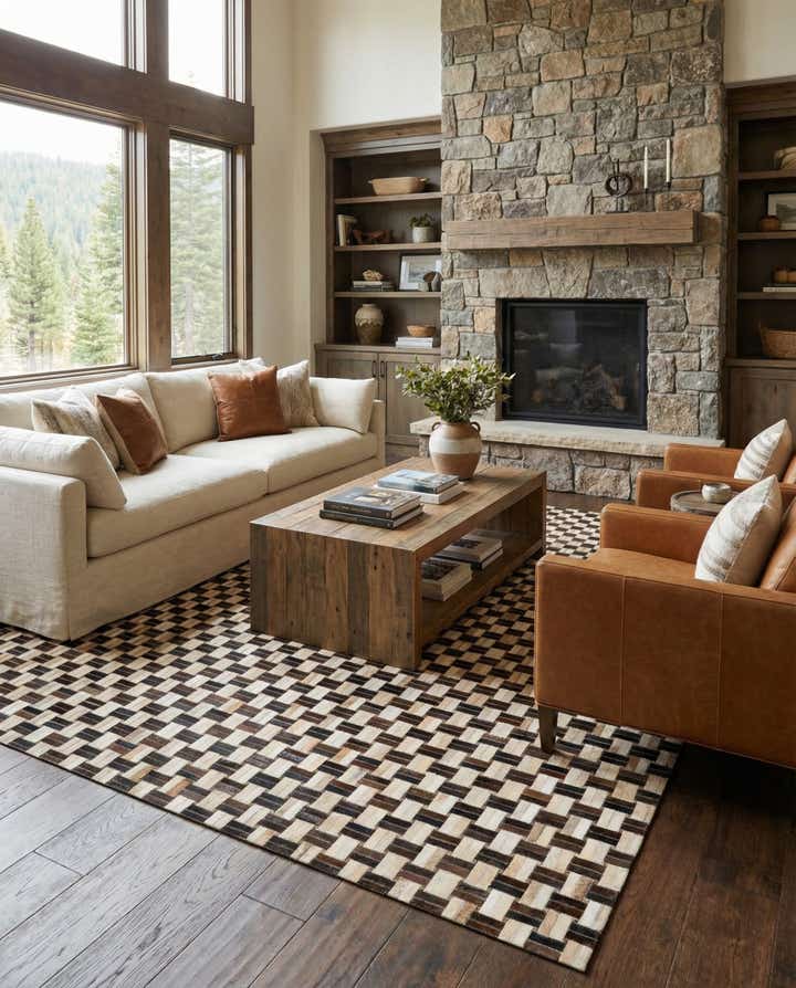 7' 8 x 9' 10 Cowhide - Patchwork Rug