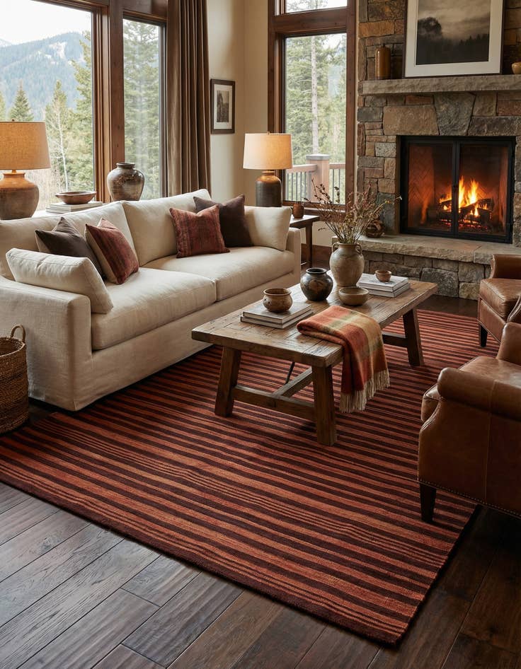 Detail image of 6' 7 x 9' 9  Hand Knotted Nepal Wool Rug