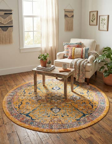 5' 2 x 5' 2 Lola Round Rug