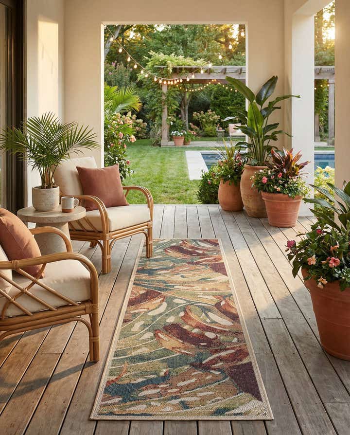 2' 7 x 10' Easy-Clean Baja Indoor / Outdoor Runner Rug