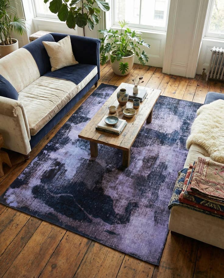 Detail image of 5' 2 x 7' 4 Hand Knotted Ultra Vintage Persian Wool Rug