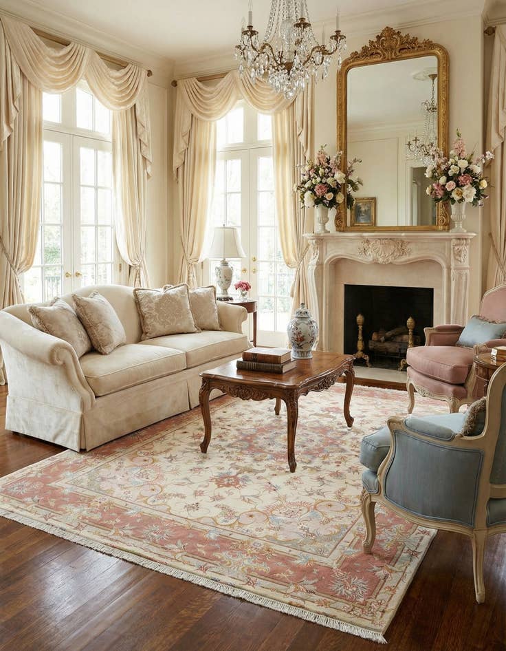 Detail image of  4' 11 x 6' 11 Tabriz Rug