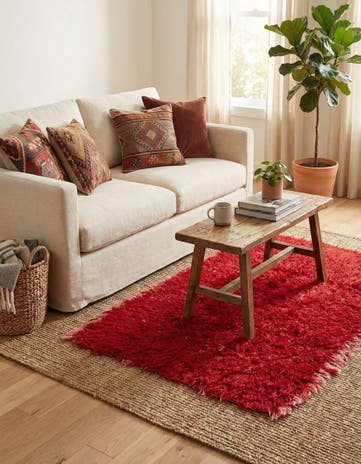 3' x 5' 2 Hand Knotted Moroccan Wool Rug