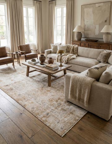 5' 8 x 8' 3 Hand Knotted Ultra Vintage Persian Wool Rug
