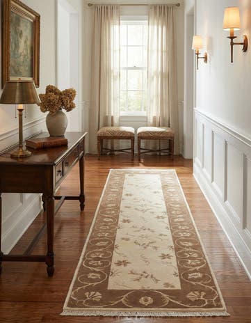 2' 7 x 9' 9 Hand Knotted Darya Wool Runner Rug