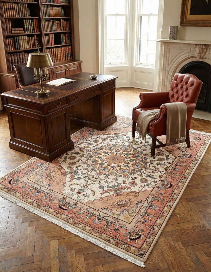 Detail image of  4' 11 x 6' 7 Tabriz Rug