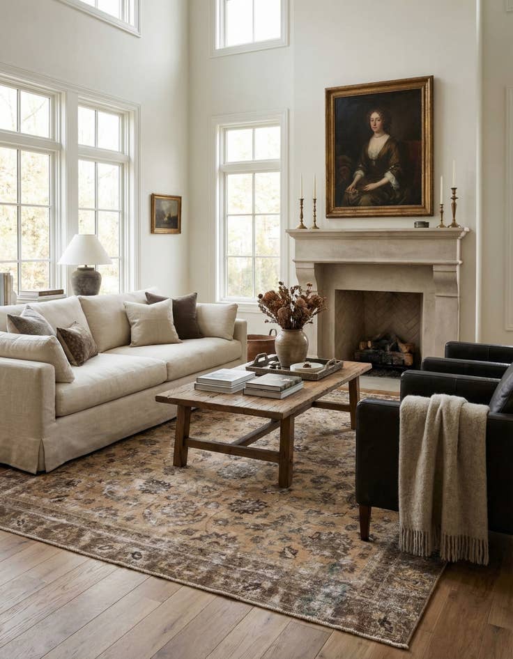 Detail image of 9' x 10' 2  Hand Knotted Ultra Vintage Persian Wool Rug