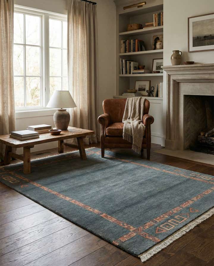 4' 2 x 5' 10 Hand Knotted Tibet Wool Rug