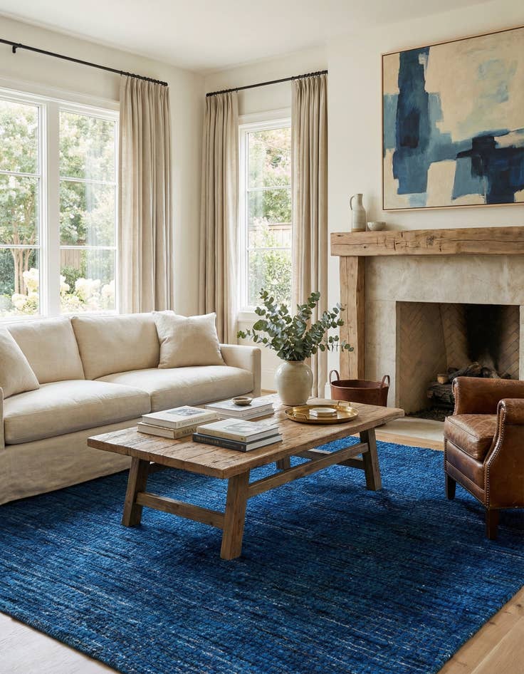 Detail image of 5' 5 x 7' 6  Hand Knotted Darya Wool Rug