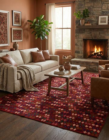 6' 9 x 9' 11 Hand Knotted Balouch Wool Rug