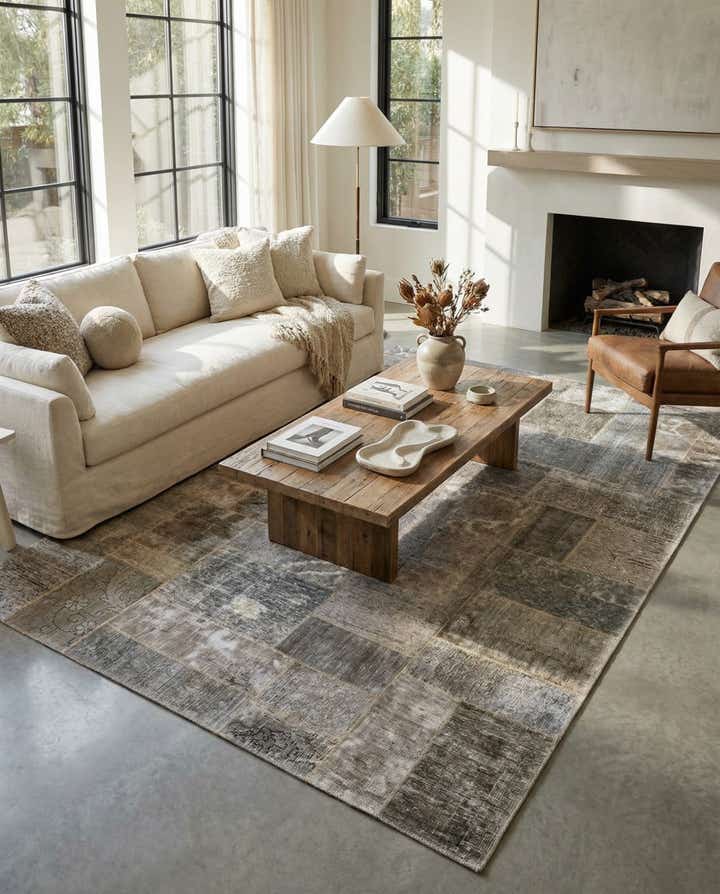 5' 10 x 9' Hand Knotted Ultra Vintage Persian Wool Rug