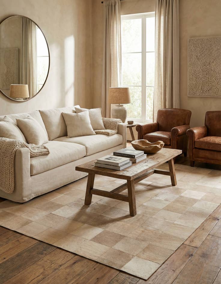 Detail image of 5' 1 x 8' Cowhide Rug