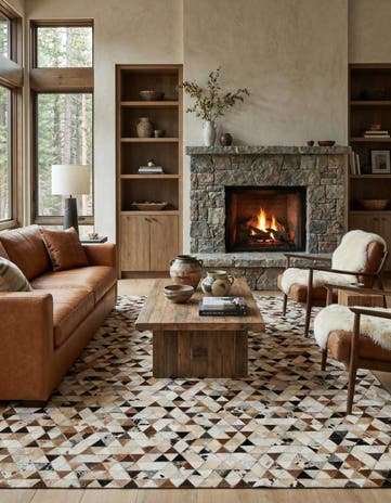 5' 1 x 7' 11 Cowhide - Patchwork Rug