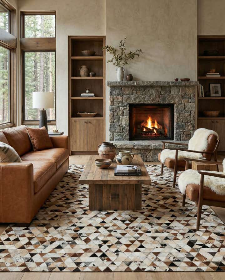 5' 1 x 7' 11 Cowhide - Patchwork Rug