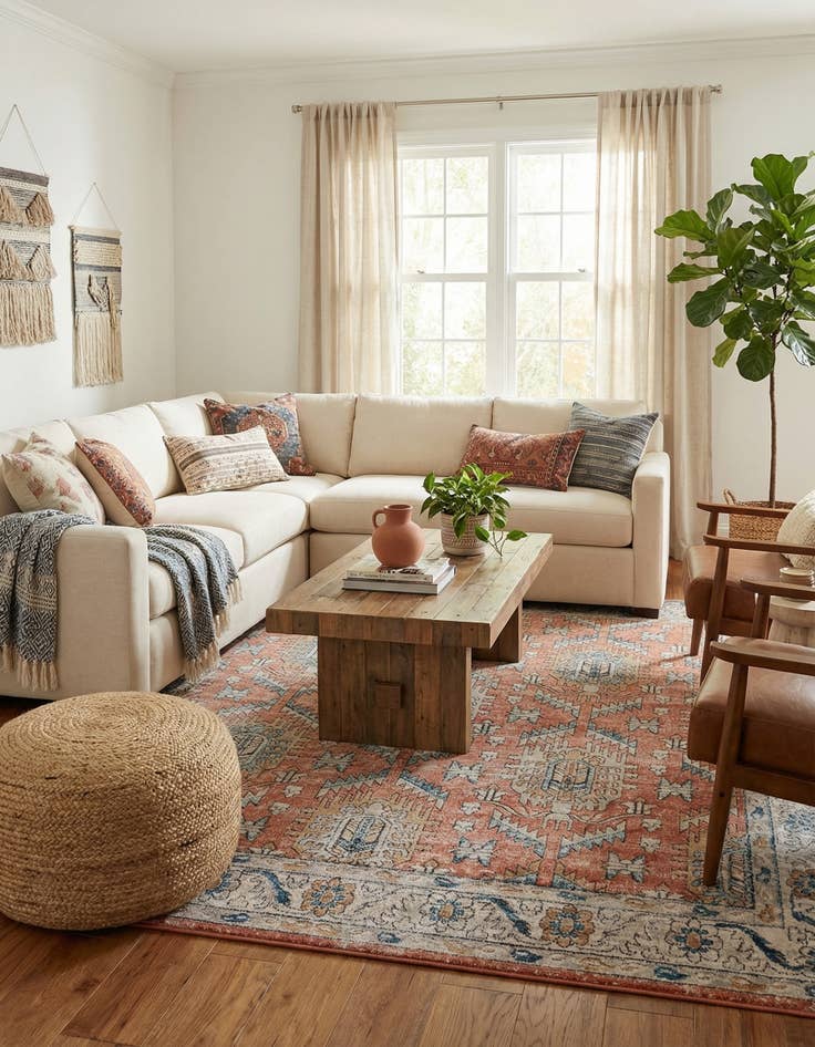 Detail image of  10' x 10' Nyla Square Rug