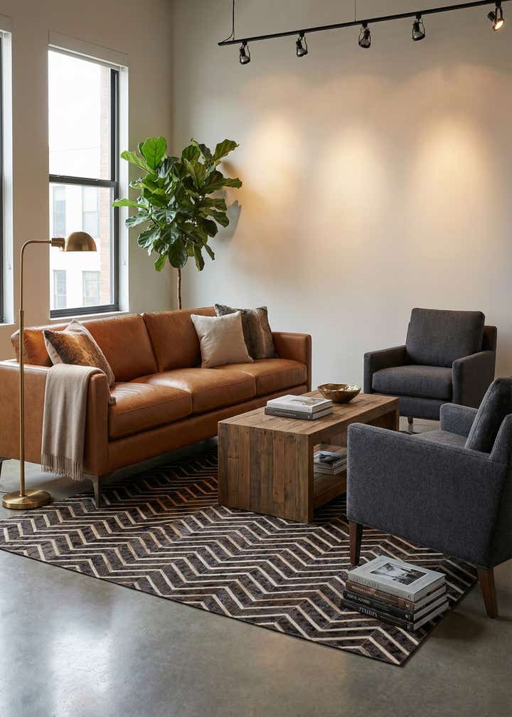 5' x 7' 11 Cowhide - Patchwork Rug