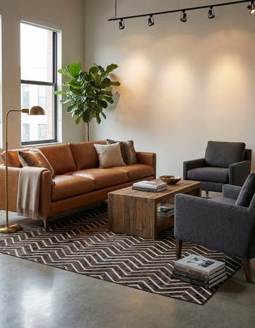 5' x 7' 11 Cowhide - Patchwork Rug