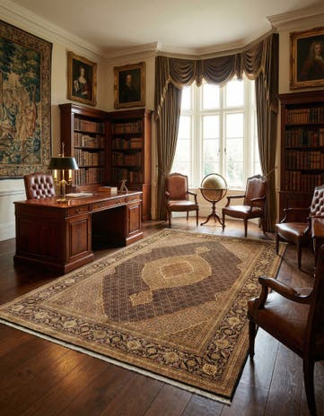 8' 2 x 11' 5 Tabriz Mahi Rug